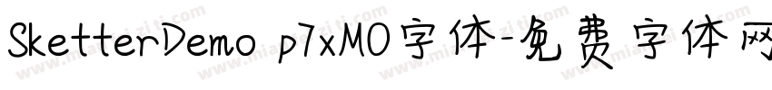 SketterDemo p7xMO字体字体转换